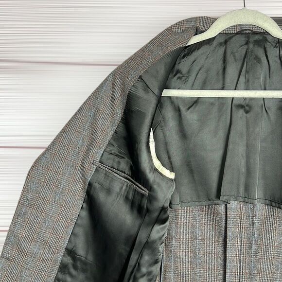 Brooks Brothers Vintage Glen Check Single Breasted Blazer Sport Coat 41R - Picture 7 of 16